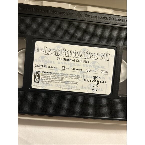 The Land Before Time VII The Stone of Cold Fire Clamshell VHS Tape Movie 2000 - Picture 9 of 10